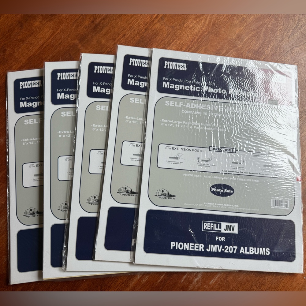 50 XL Pioneer Photo Album Refill Pages for JMV-207 Magnetic Page X-Pando